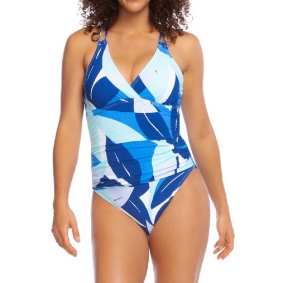 La Blanca Palm Reader Adjustable Loop Bikini Bottom Swimsuit Size 14